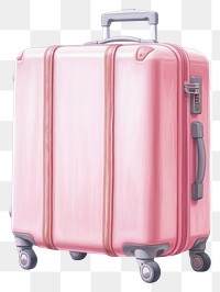 PNG Luggage suitcase white background journey. AI generated Image by rawpixel.