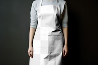 Female apron png, transparent mockup