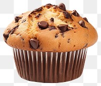 PNG Chocolate chip muffin chocolate dessert cupcake. 