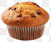 PNG Chocolate chip muffin chocolate dessert cupcake. AI generated Image by rawpixel.