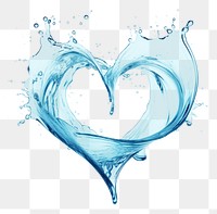 Water hear effect png, transparent background