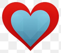 PNG Heart shape blue white background. AI generated Image by rawpixel.