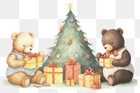 PNG Christmas toy representation togetherness. AI generated Image by rawpixel.