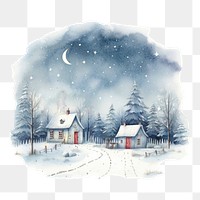 PNG Christmas minimal countryside architecture building outdoors