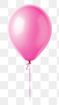 PNG Pink balloon white background anniversary celebration. AI generated Image by rawpixel.