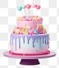 PNG  Birthday cake party decoration birthday. AI generated Image by rawpixel.