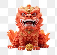 PNG Chinese new year toy jack-o'-lantern representation. 