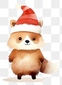 PNG Christmas cute red panda animal cartoon mammal. 