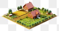 PNG Farm field architecture outdoors building. AI generated Image by rawpixel.