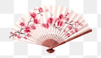 PNG Japanese fan flower chandelier. 