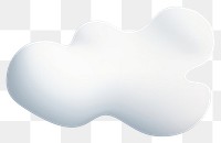 PNG A blob white white background moustache. AI generated Image by rawpixel.