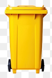 PNG Yellow trash bin architecture container. 