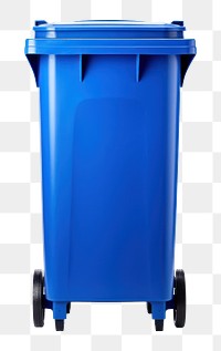 PNG Blue trash bin plastic recycling. 