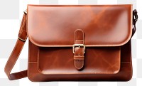 PNG A Stylish brown leather bag briefcase handbag purse. AI generated Image by rawpixel.