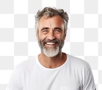 PNG Portrait laughing smiling beard. AI generated Image by rawpixel.