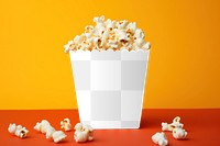 Popcorn png mockup, transparent design