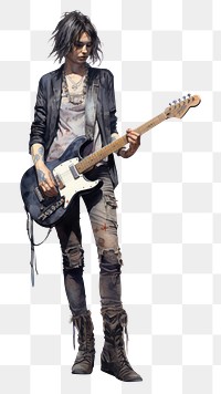 PNG Metal Rock musician footwear guitar adult. AI generated Image by rawpixel.