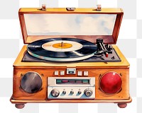 PNG Record player retro white background electronics. AI generated Image by rawpixel.