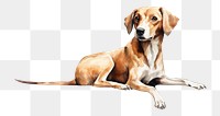 PNG Stray dog animal mammal beagle. AI generated Image by rawpixel.