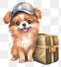 PNG Dog cartoon luggage mammal. 