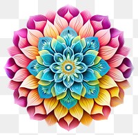 PNG Mandala flower dahlia plant