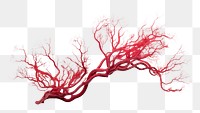 PNG Sea whip coral sketch plant tree. AI generated Image by rawpixel.