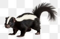 PNG Skunk wildlife animal mammal. AI generated Image by rawpixel.