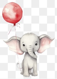 PNG Baby elephant animal outdoors balloon. 