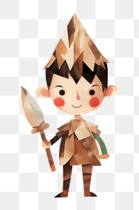 PNG Elf toy art white background. AI generated Image by rawpixel.