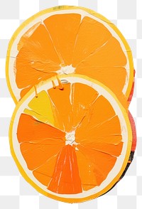 PNG Orange grapefruit food art. 