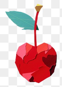 PNG Cherry paper art origami. AI generated Image by rawpixel.