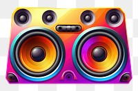 PNG Music a speaker electronics white background loudspeaker. AI generated Image by rawpixel.