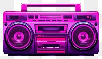PNG  Boombox electronics stereo white background. AI generated Image by rawpixel.
