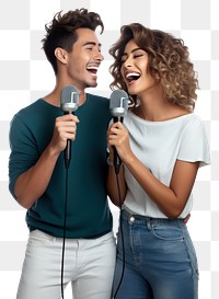 PNG Singing microphone portrait karaoke