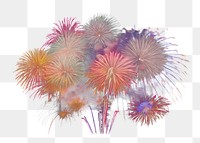 PNG Firework fireworks black background illuminated