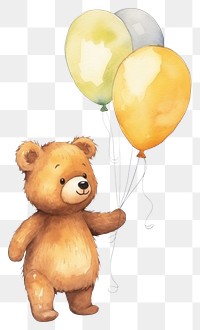 PNG Bear balloon toy representation