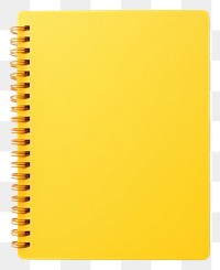 PNG Notebook yellow diary page. 