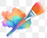 PNG Paint brush paintbrush creativity palette. AI generated Image by rawpixel.