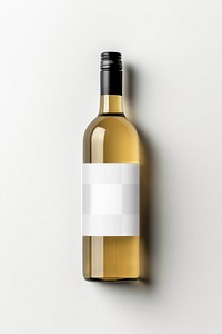 Wine bottle png mockup, transparent design