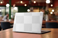 Laptop case png mockup, transparent design