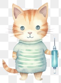 PNG Cat syringe cartoon mammal. 