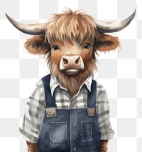 PNG Buffalo livestock cattle mammal. AI generated Image by rawpixel.