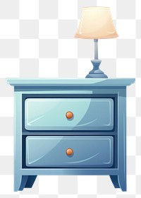 PNG Nightstand furniture drawer lamp. AI generated Image by rawpixel.