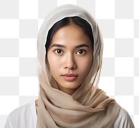 PNG Ordinary southeast asian woman portrait scarf photo. 