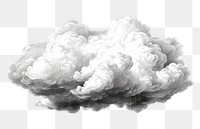 PNG Storm cloud drawing white white background. AI generated Image by rawpixel.