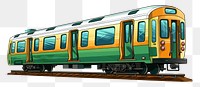 PNG Subway train vehicle railway. AI generated Image by rawpixel.