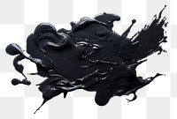 PNG Black paint splattered creativity. 