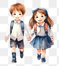 PNG  Kids school footwear smiling cartoon. AI generated Image by rawpixel.