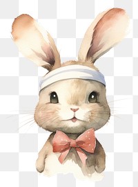PNG Chubby rabbit character rodent mammal animal. AI generated Image by rawpixel.