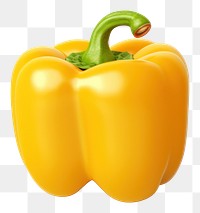 PNG Yellow bell pepper vegetable plant food. 